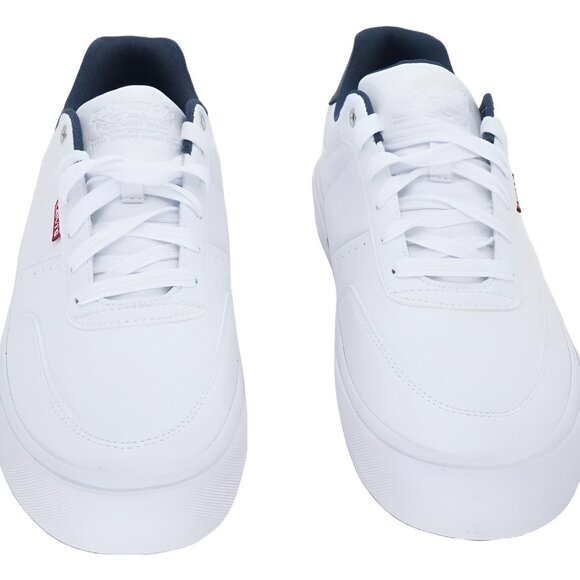 Levis Men Munro Retro Low-Top Sneakers White Navy US 10.5M